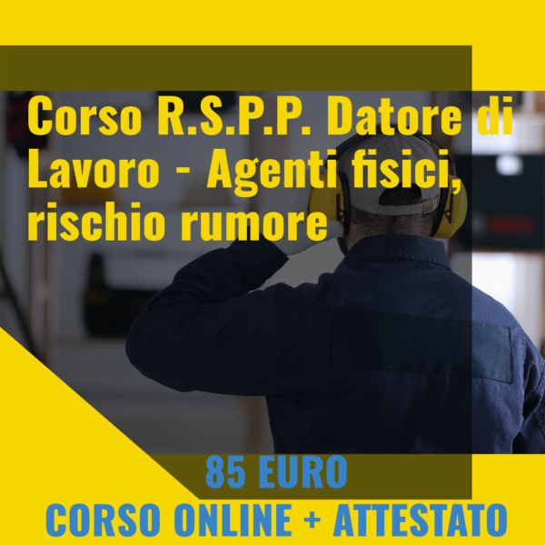 R.S.P.P. Datore di Lavoro - Agenti fisici, rischio rumore