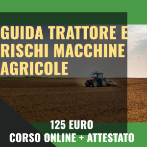 corso guida trattore e rischi macchine agricole